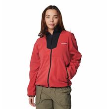 Columbia Womens Red Sequoia Grove Full Zip Fleece Jacket