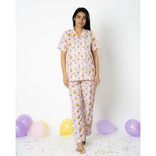 Bedgasm Sleepwear Jungle Bash Shirt with Pyajama & Eye Mask Multi-Color (Set of 3)