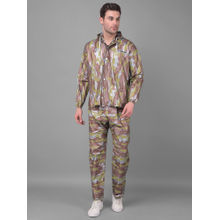 Dollar Rust Rainguard Army Printed Rain Jacket & Trouser With Hood & Pocket (Set of 2)