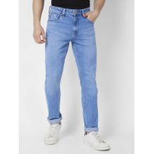 Spykar Men Light Blue Cotton Stretch Regular Fit Jeans Rover