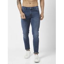 Spykar Men Dark Navy Blue Cotton Stretch Slim Fit Jeans Skinny