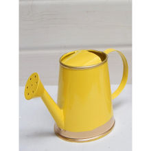 Ecofynd Yellow Small Metal Watering Can