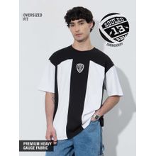 The Souled Store Originals : Carbon Men Oversized Black T-shirt