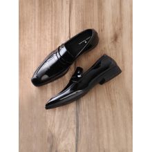 Louis Philippe Men Black Loafers