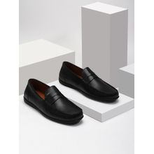 Louis Philippe Men Black Loafers