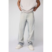 FREAKINS Washed Out Blue Straight Fit Jeans
