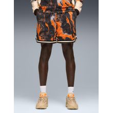 Puma Orange Printed Shorts