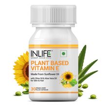 Inlife Plant Based Natural Vitamin E Oil Capsules For Face And Hair, Skin Health & Immunity Booster