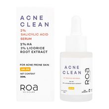 R.O.A Skincare Acne Clean 2% Salicyclic Acid Face Serum