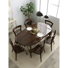 The Home Story 6 Seater Oval Dining Table Cover 60 x 90 In