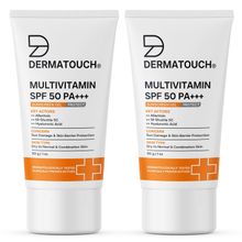 Dermatouch Multivitamin SPF 50 PA+++ Sunscreen Gel - Pack Of 2
