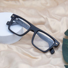 TED SMITH Black Square Premium Italian Acetate Frame For Unisex (BOYD_C1)