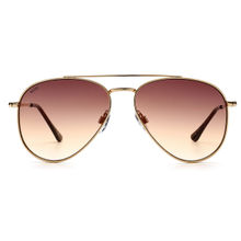 Scott Sunglasses Smoke Orange Lens Aviator Sunglass Full Rim Gold Frame (58)