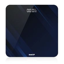 beatXP Optifit Glaze Digital Weighing Scale with Backlit LED Panel Blue