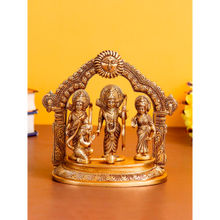 eCraftIndia Ram Darbar Idol Decorative Handcrafted Brass Figurine