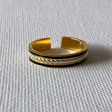 Tipsyfly Black, Gold & Silver Women's Ring