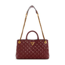 Guess Burgundy Textured Hand Bag