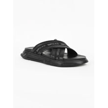 GAS Men Furbo Black Sandals