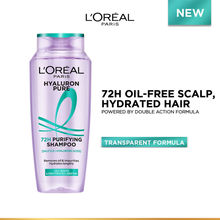 L’Oréal Paris Hyaluron Pure 72H Purifying Shampoo, For Oily Scalp & Dry Hair With Salicylic And Hyaluronic Acid