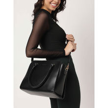 Fastrack Women Structured Black Satchel Bag Fits Upto 11" iPad or Tablet