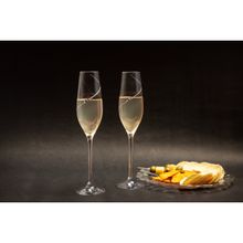 Diamante Silhouette Flute Set Of 2