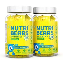 Nutribears Calcium + Vitamin D For Kids And Teens, For Strong Teeth & Bones, Pack Of 2