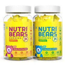 Nutribears Multivitamin And Calcium Gummies For Kids And Teens Combo, Pack Of 2