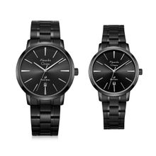 Alexandre Christie Medium Primo Steel Collection Watch for Couple - Space Black Colorway (Set of 2)-1028MDLDIPBA