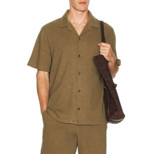Vince Boucle Cabana Short Sleeve Shirt