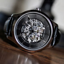 Rotary Greenwich Automatic Watch for Men-Black