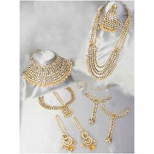 Peora Ethnic Traditional Gold Plated Kundan Dulhan Bridal Jewellery Set (PF36BR02LCT)