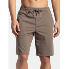 Jockey SP26 Men Super Combed Cotton Active Wear Shorts - Dark Khaki