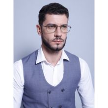 Intellilens Unisex UV Protected Square Blue Cut Computer Glasses for Eye Protection Grey (57-16-145)