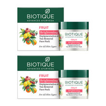 Biotique Ayurveda Tan Removal & Pigmentaion Face Pack (Pack Of 2)