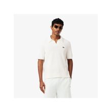 Lacoste Classic Fit Boucle Knit Polo T-Shirt - White
