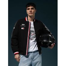 Tommy Hilfiger F1 Cadillac Typographic Regular Fit Polyester Jacket - Black
