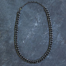 UNKNOWN by Ayesha Chunky Oversized Heavy Metallic Chain Necklace - Black