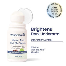 Wishcare Aqua Fresh Under Arm Roll On Serum 5% AHA & 3% Kojic Acid - Treats Pigmentation & Odour