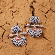 Voylla Mandala Lightly Embellished Drop Earrings