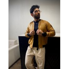 Aesthetic Bodies Men Bomber Taupe Jacket