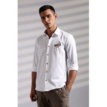 Eszett Cowboy Embroidery White Shirt
