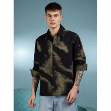 Eszett Men Black Printed Full Sleeves Casual Shirt