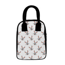 Crazy Corner Bunny Printed Insulated Canvas Lunch Bag