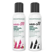 Mountainor Hair Removal Cream Spray For Men & Women, Sensitive Painless Care For Chest, Leg & Arms