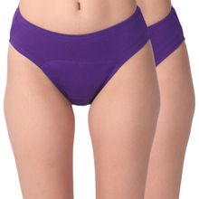 Adira Pack of 2 Period Hipsters - Purple
