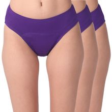 Adira Pack of 3 Period Hipsters - Purple