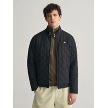 GANT Men Black Solid High Neck Full Sleeves Quilted Jacket