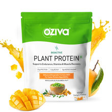 Oziva Bioactive Plant Protein (25g Vegan Protein) For Endurance & Muscle Recovery - Mango Delight