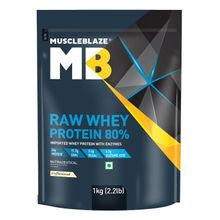 MuscleBlaze Raw Whey Protein Concentrate 80% - Unflavoured