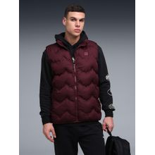 Puma Red Polyester Solid Puffer Jacket